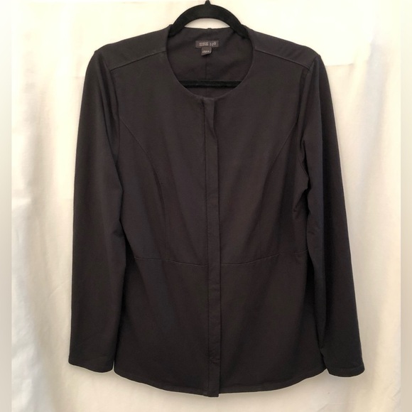 J Jill Wearever Collection Black Stretch Full Zip Jacket Size Small - Picture 13 of 16